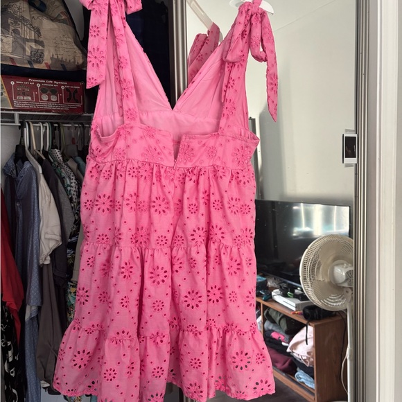 Pink Ruffle sun Dress - Picture 2 of 3
